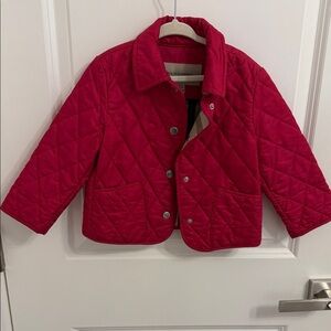 Quilted Red Kids Jacket